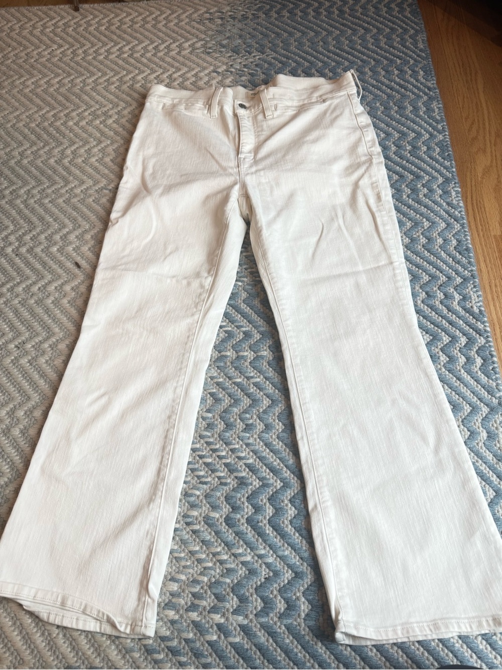 Madewell Women's White Boot Cut Jeans